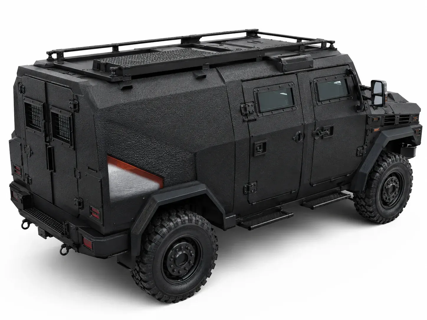 Vehicle spray polyurea protection system overview with BW8008 metal primer, BW3-319 high-strength spray polyurea and BW0-8029 protective topcoat